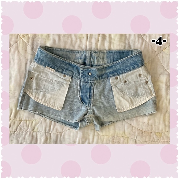 🌠SPECIAL PRICE DROP🌠 The Vintage Standaed-Blue jean low waist short, fro Japan - Picture 4 of 6